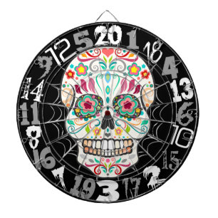Feliz Muertos - lycklig sockerskalleDartboard Darttavla