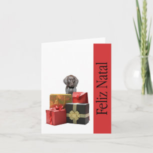 Feliz Natal german-kortfristig pekare Chistmas Helgkort