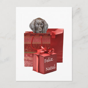 Feliz Natal german-kortfristig pekare Chistmas Vykort