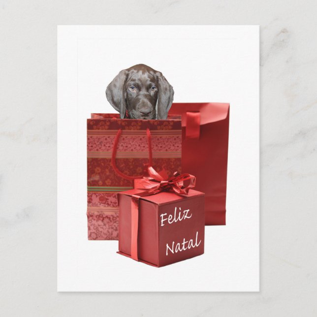 Feliz Natal german-kortfristig pekare Chistmas Vykort (Framsida)