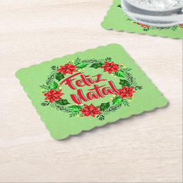 Feliz Natal God jul Underlägg Papper