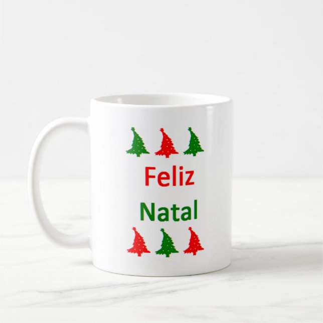 feliz natal kaffe mugg (Vänster)