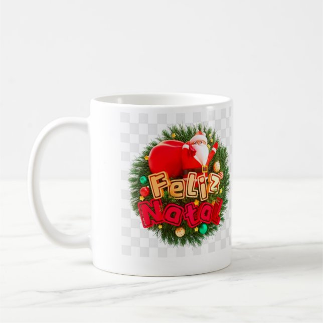 feliz natal kaffemugg (Vänster)