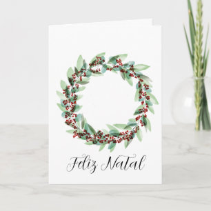 Feliz Natal, Portugals julkrans Helgkort