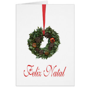 Feliz Natal, portugisiskt julkort Hälsningskort
