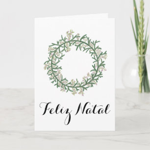 Feliz Natal, portugisiskt julkort, Helgdag Helgkort