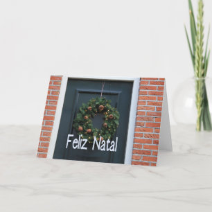 Feliz Natal, portugisiskt julkort Helgkort