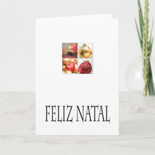 Feliz Natal, portugisiskt julkort Helgkort
