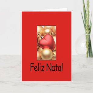 Feliz Natal, portugisiskt julkort Helgkort