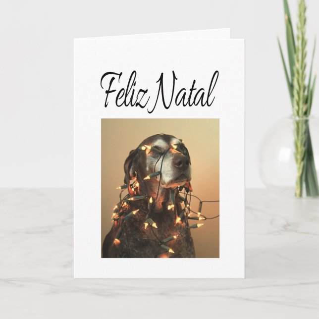 Feliz Natal, portugisiskt julkort Helgkort (Framsida)
