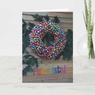 Feliz Natal, portugisiskt julkort Helgkort