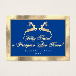 Feliz Natal Próspero Anno Nuovo Photo Ram Royal Visitkort