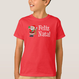 Feliz Natal Santa T Shirt