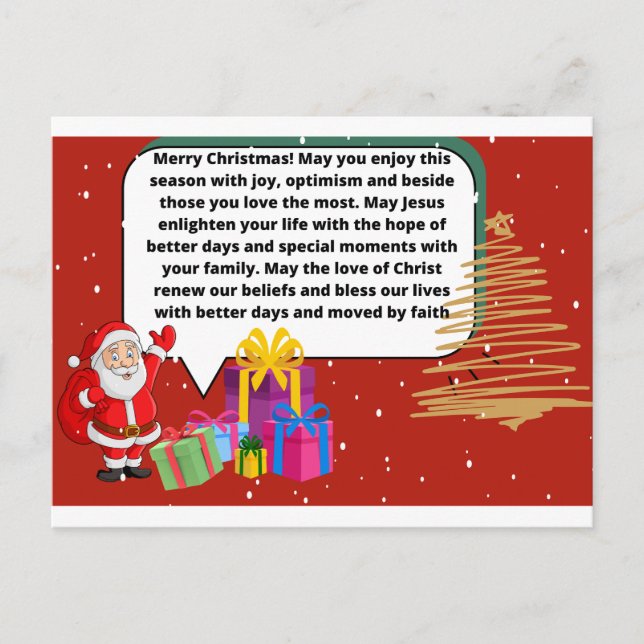 Feliz Natal  Vykort (Framsida)