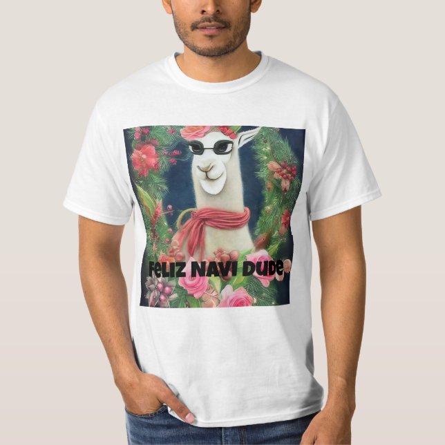 Feliz Navi, Llama, Llama T Shirt (Framsida)