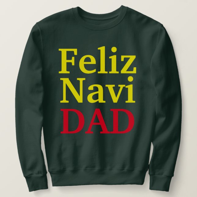 Feliz Navi PAPPA Lång Ärmad Tröja (Design framsida)