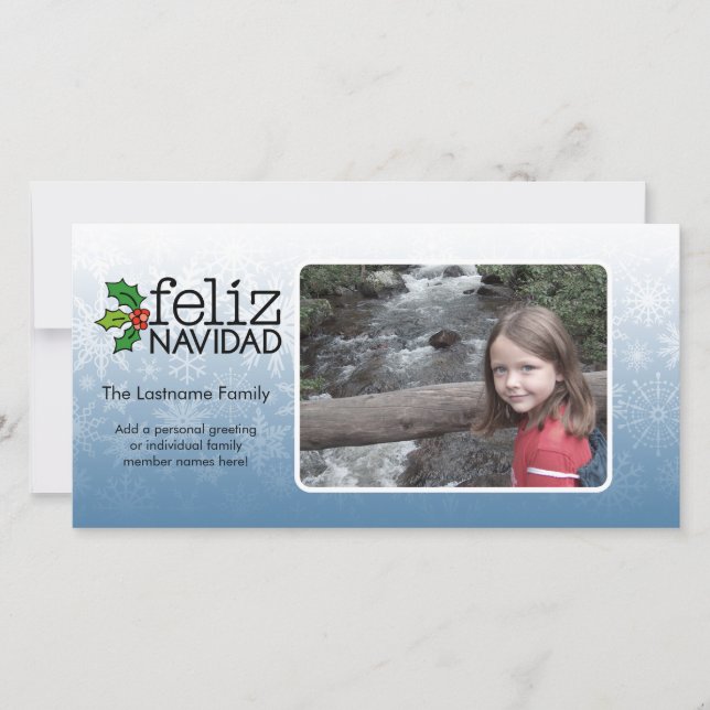 Feliz Navidad - 1 foto Julkort (Framsida)