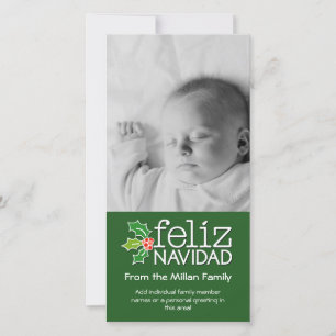 Feliz Navidad - 1 vertikala foto Julkort