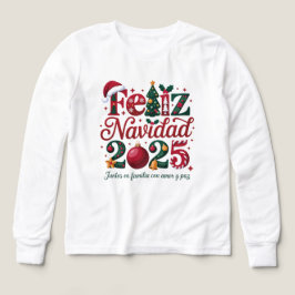 Feliz Navidad 2025 Family Christmas Spanish T Shirt