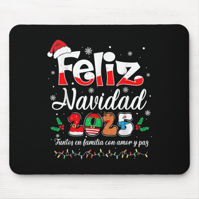 Feliz Navidad 2025 Matching Family Spain Christm Musmatta (Framsidan)