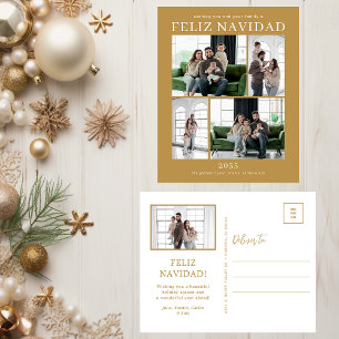 Feliz Navidad 5 Photo Helg Vykort