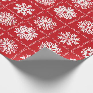 Feliz Navidad Add Family Recipients Name Christmas Presentpapper