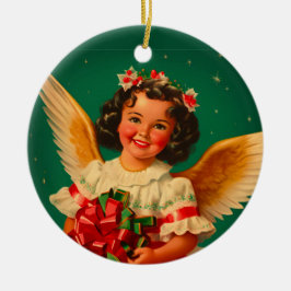 ’Feliz Navidad’ Angel Julgransprydnad Keramik