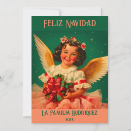 "Feliz Navidad" Angel-julkort Kort