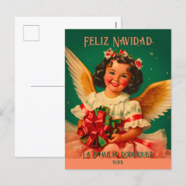 "Feliz Navidad" Angel julvykort Helg Vykort