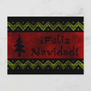 Feliz Navidad arriba Helg Vykort