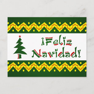 Feliz Navidad arriba Helg Vykort