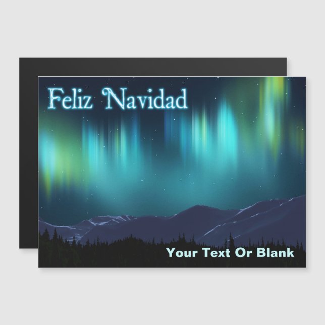 Feliz Navidad - Aurora Borealis (Fram/baksida)