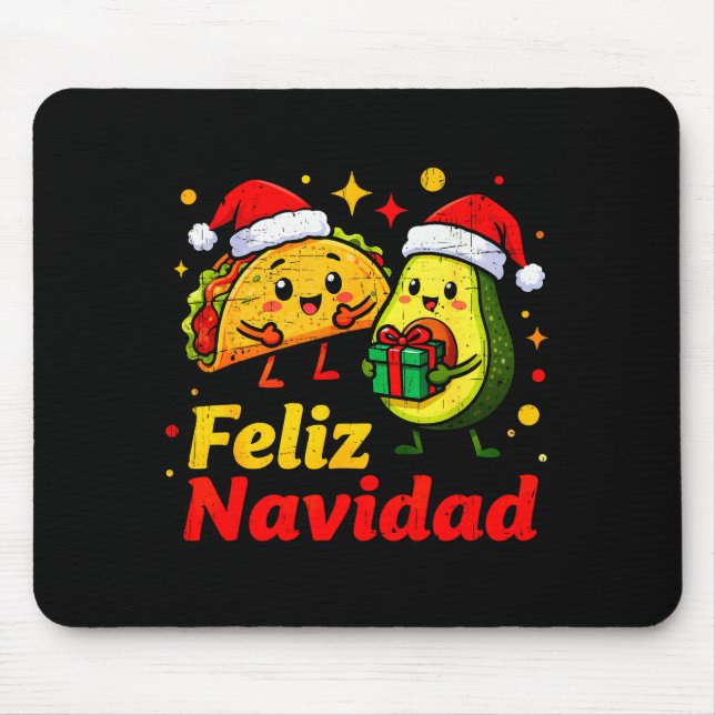 Feliz Navidad Avocado Tacos Mexican Xmas Family Ma Musmatta (Framsidan)