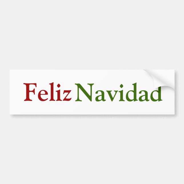 Feliz Navidad Bildekal (Framsidan)