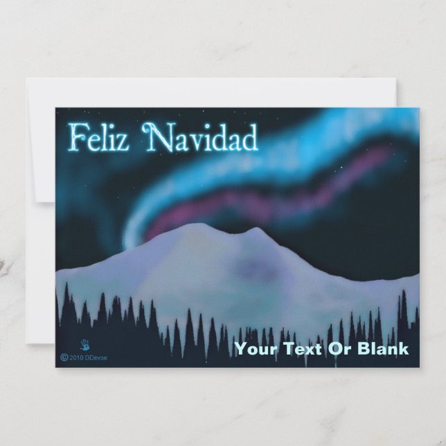 Feliz Navidad - Blue Aurora (Framsida)