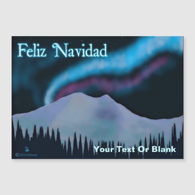 Feliz Navidad - Blue Aurora (Framsida)
