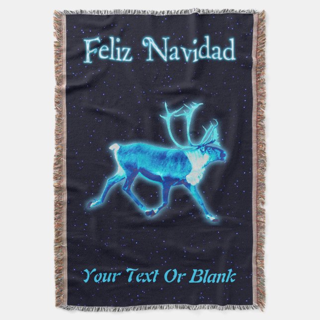 Feliz Navidad - Blue Västindiou (renare) Mysfilt (Framsidan Vertikal)