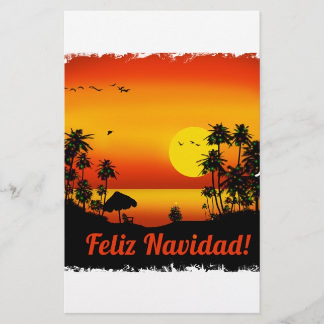 feliz Navidad Brevpapper (Framsida)