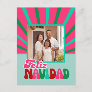 Feliz Navidad - Bright Maximalist Helg Vykort