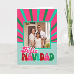 Feliz Navidad - Bright Maximalist Helgkort