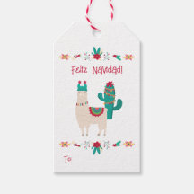 Feliz Navidad Bright och Festive Llama jul