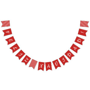 Feliz Navidad Buntingflaggor Vimplar