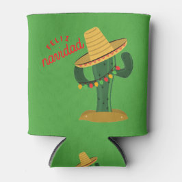 Feliz Navidad Cactus jul Ljus Can Cooler 