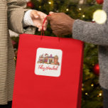 Feliz Navidad Cactus juldrinks kaffe Fyrkantigt Klistermärke<br><div class="desc">Den här designen kan vara personlig i det område som tillhandahålls genom att ändra fotot och/eller text. Du kan också anpassa den genom att klicka för att anpassa ytterligare alternativ och ta bort eller ändra färg i bakgrunden, lägga till text, ändra texten färg eller stil eller ta bort texten för...</div>