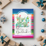 Feliz Navidad Cactus (Spanien) Julkort<br><div class="desc">Den här designen kan vara personlig om du väljer Redigera design. Du kan också överföra till andra objekt. Kontakta mig på colorflowcreations@gmail.com eller använda alternativet chatta överst på sidan om du vill ha den här designen på en annan produkt eller behöver hjälp med den här designen. Se mer av mina...</div>