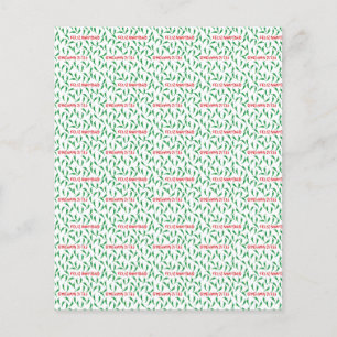 Feliz Navidad Chile Pepper Scrapbook Papper