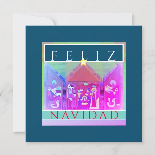 Feliz Navidad Creche Scene (Framsida)