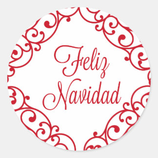 Feliz Navidad-dekalett Runt Klistermärke