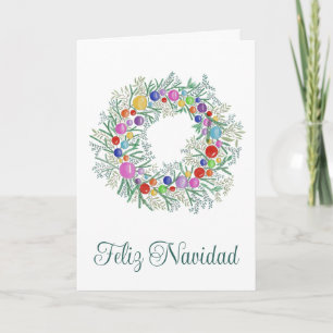 Feliz Navidad, den spanska julkransen Helgkort