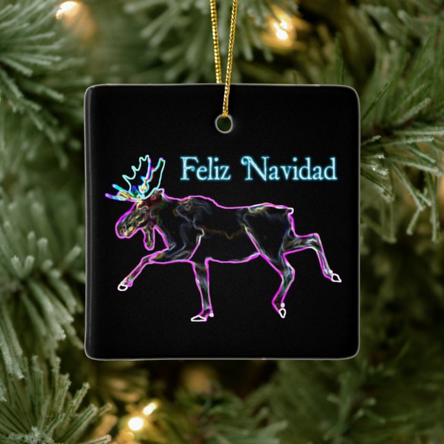 Feliz Navidad - Electric Moose Julgransprydnad Keramik (Träd)